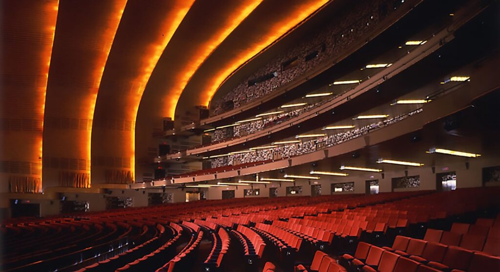 Interior of radio city music hall